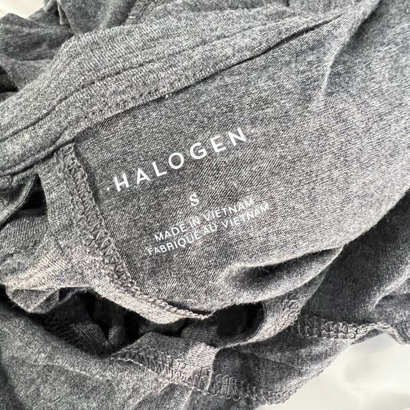 NWOT HALOGEN Charcoal Grey Tank Top with‎ Peak-A-Book Back (S) - Picture 6 of 7